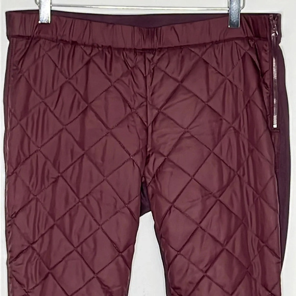 Stella McCartney x Adidas Quilted Pants in Burgundy - Size Large - Picture 4 of 11